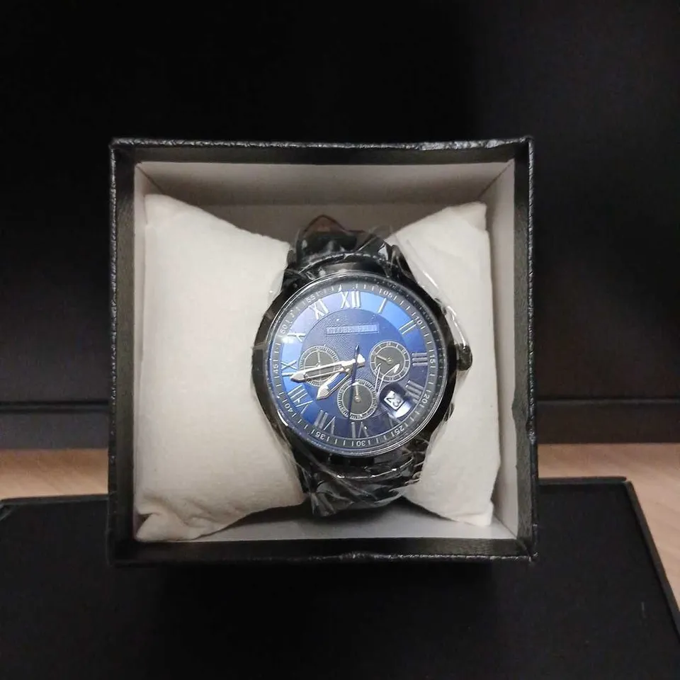 GLOBENFELD ROMAN CHRONO BLUE WATCH – BOXED
