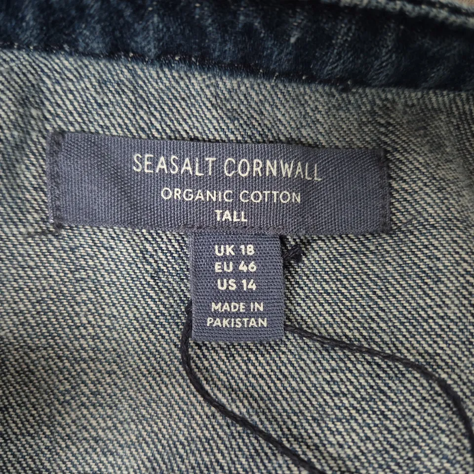 SEASALT CORNWALL WIGHTWICK DRESS – TALL, MID INDIGO WASH, UK 18