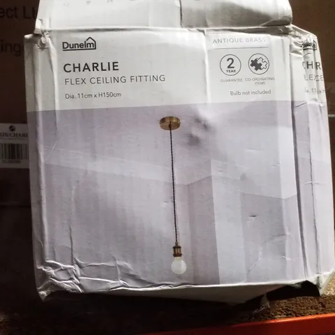 BOXED DUNELM CHARLIE FLEX CEILING FITTING