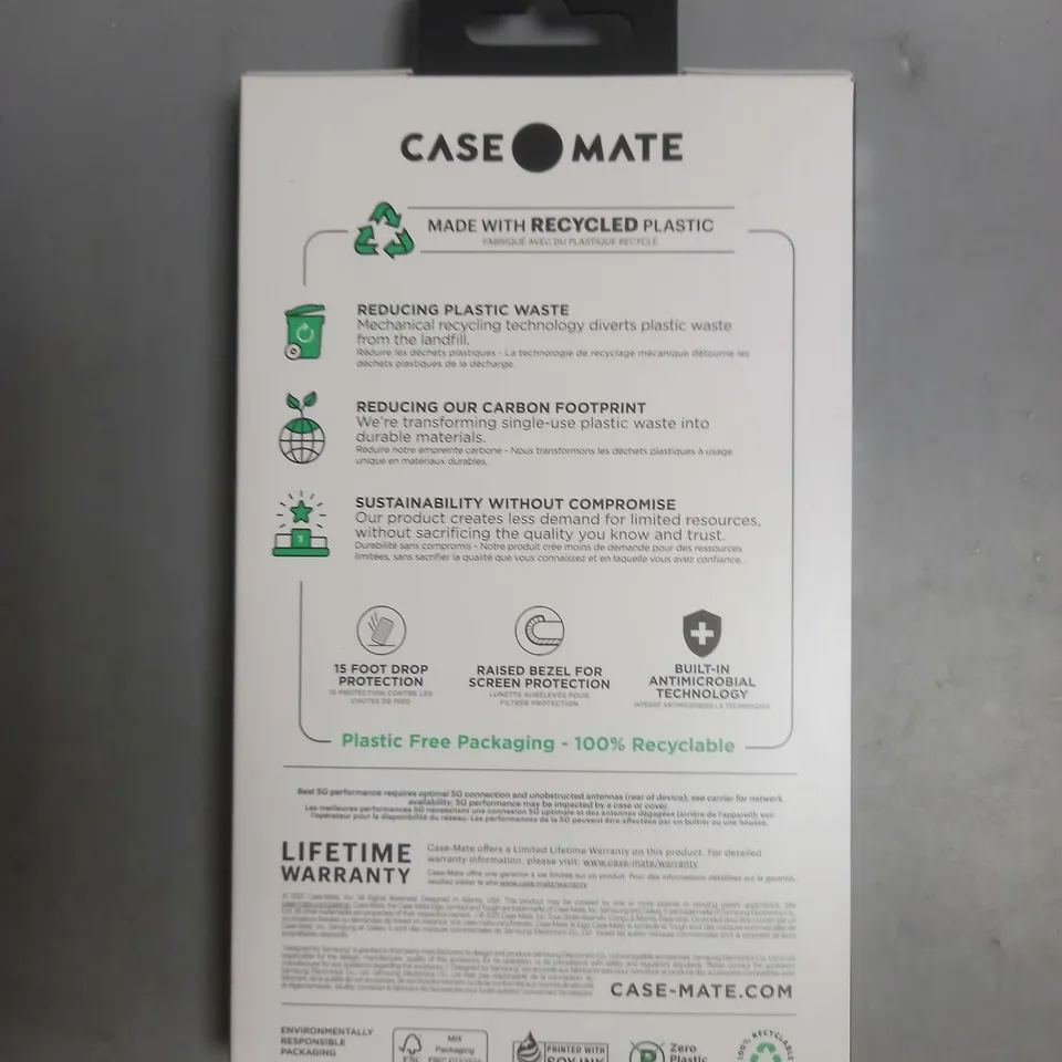 BOX OF APPROXIMATELY 38 CASEMATE TOUGH PLUS PHONE CASES FOR SAMSUNG GALAXY S22 ULTRA IN BLACK