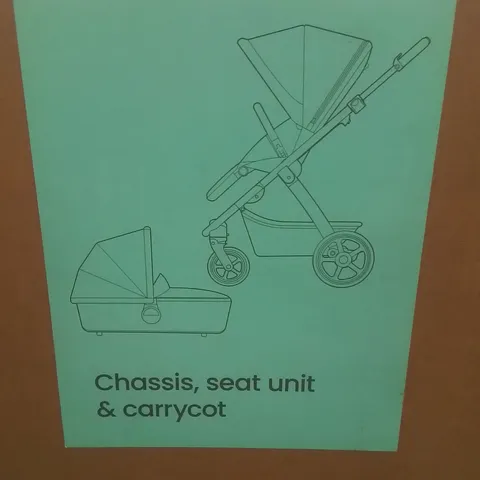 BOXED SILVER CROSS TIDE STROLLER AND CARRYCOT - SPACE (1 BOX)
