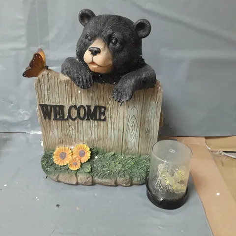 GARDEN REFLECTIONS SOLAR BEAR AND BEES