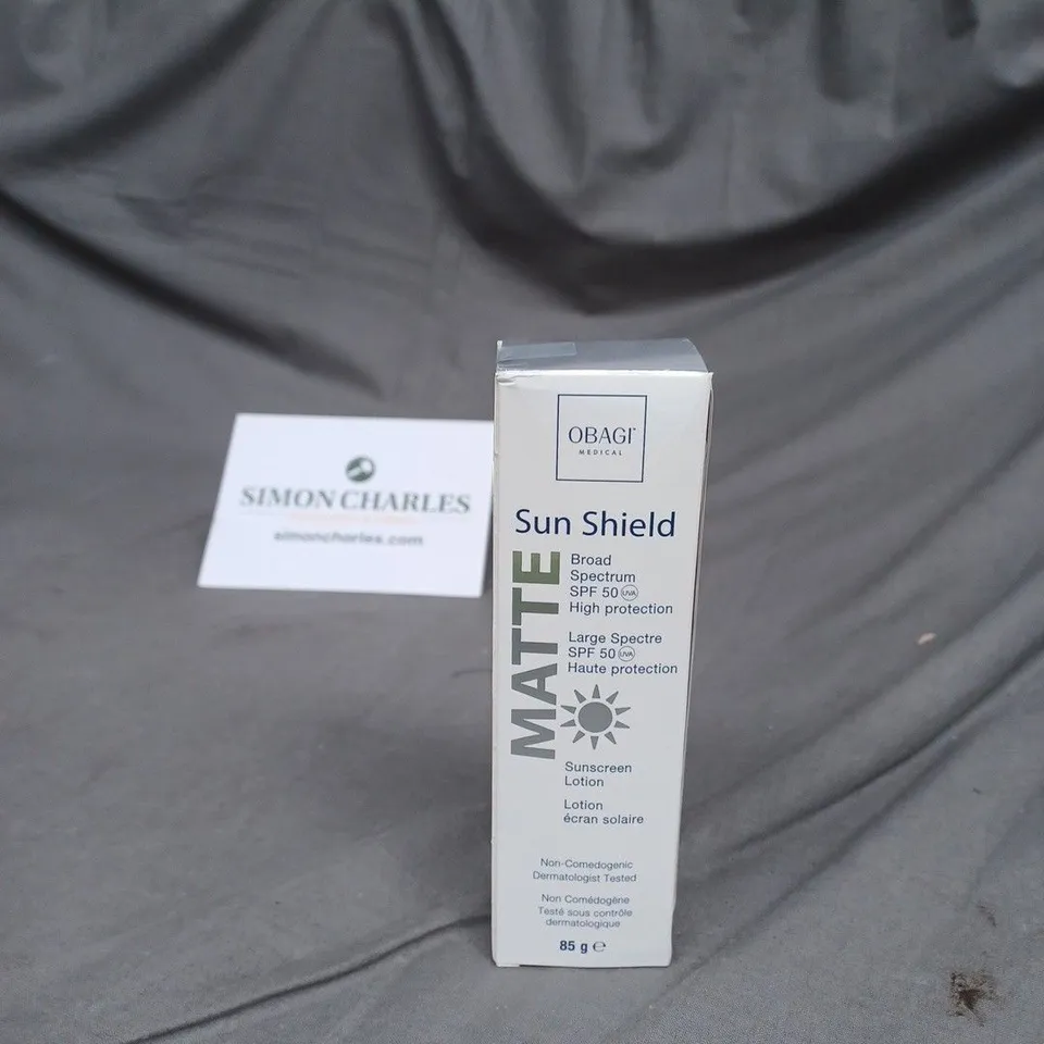 SEALED OBAGI MEDICAL SUN SHIELD BROAD SPECTRUM SPF 50 SUNSCREEN LOTION 85G