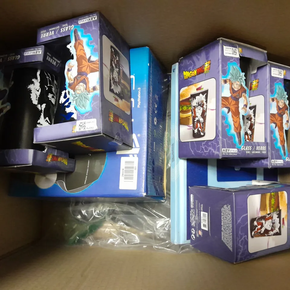 BOX OF APPROX 12 ASSORTEDC ITEMS TO INCLUDE - BELKIN WIRELESS CHARGING PAD , PRISMA ARENA , THOMAS & FRIENDS THOMAS ETC