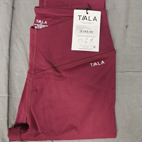 T/ALA LEGGINGS IN WINE SIZE MEDIUM