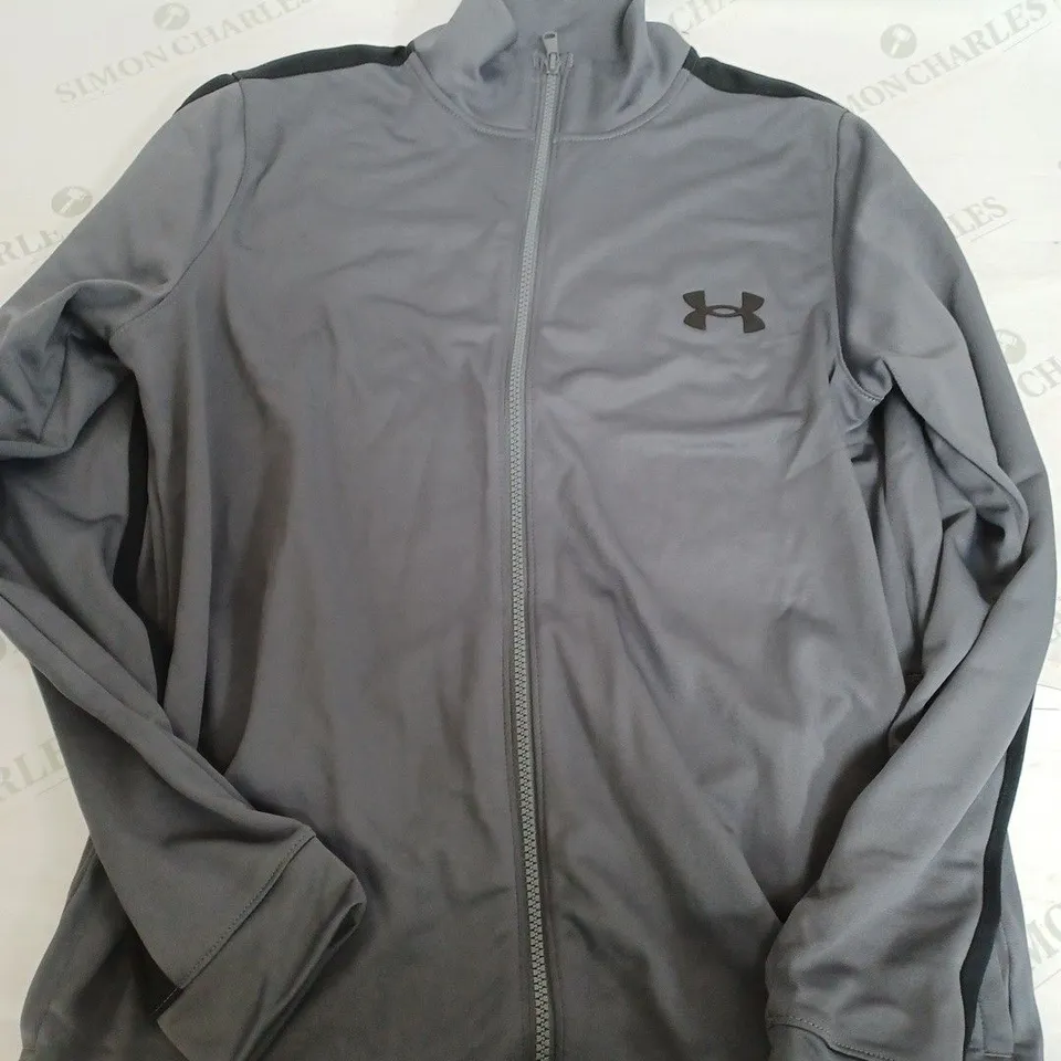 UNDER ARMOUR ZIP UP GREY JACKET - MEDIUM