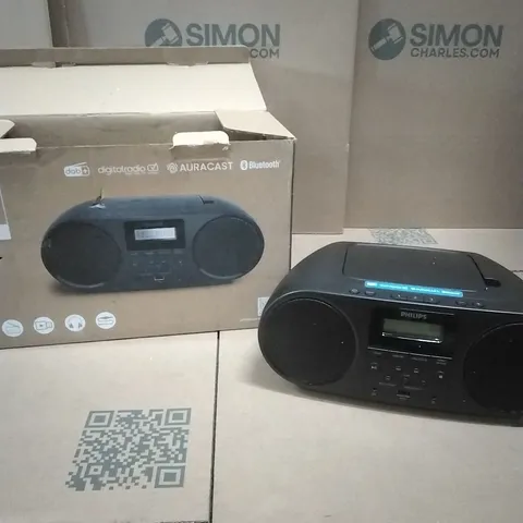 BOXED PHILIPS CD SOUNDMACHINE TAZ6000/10 DIGITAL RADIO WITH TUNER - BLACK