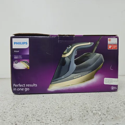 PHILIPS AZUR STEAM IRON 8000 SERIES – BOXED