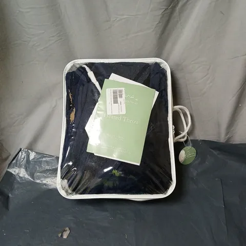 SARA BY SARA DAVIES SNUGGLY SHERPA HEATED THROW