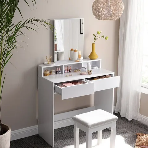 BOXED DONDALE 80CM DRESSING TABLE WITH MIRROR 