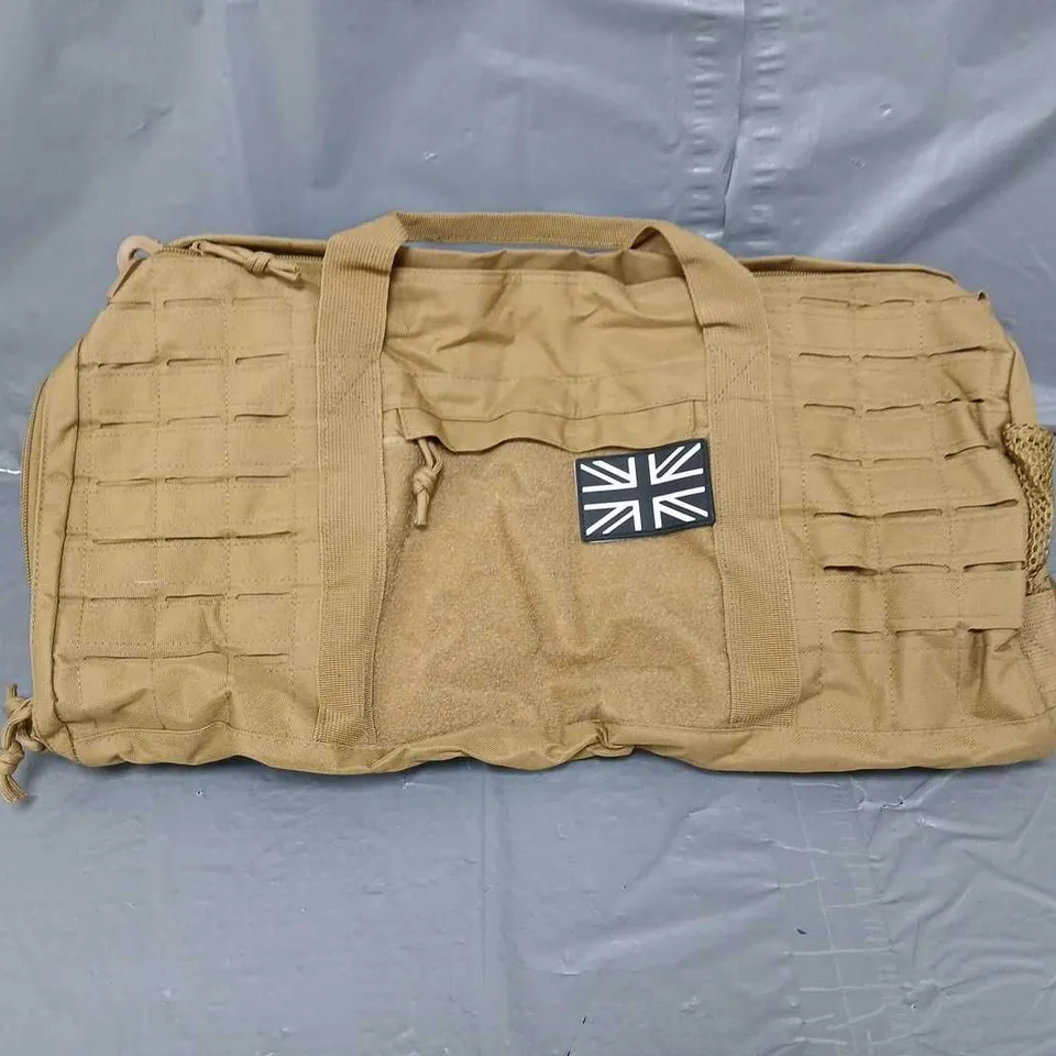 LARGE KHAKI DUFFLEBAG 