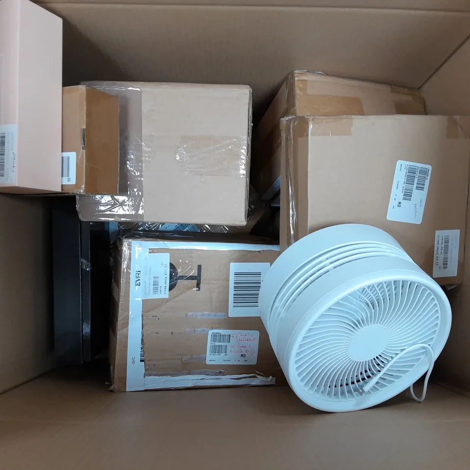 APPROXIMATELY 10 ASSORTED ITEMS TO INCLUDE MULTIFUNCTIONAL LIGHT, SONIC TOOTHBRUSH, FAN, ETC