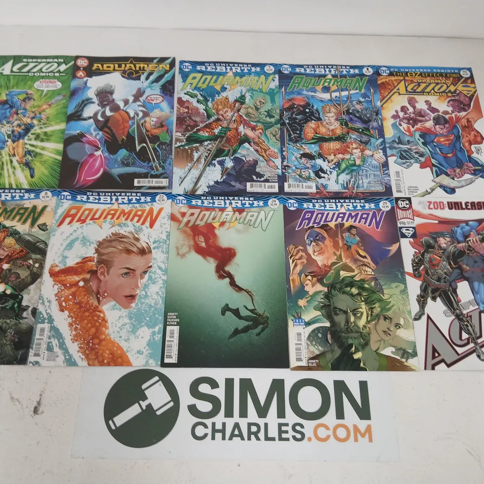 APPROXIMATELY 18 ASSORTED DC UNIVERSE REBIRTH AQUAMAN & RELATED COMICS