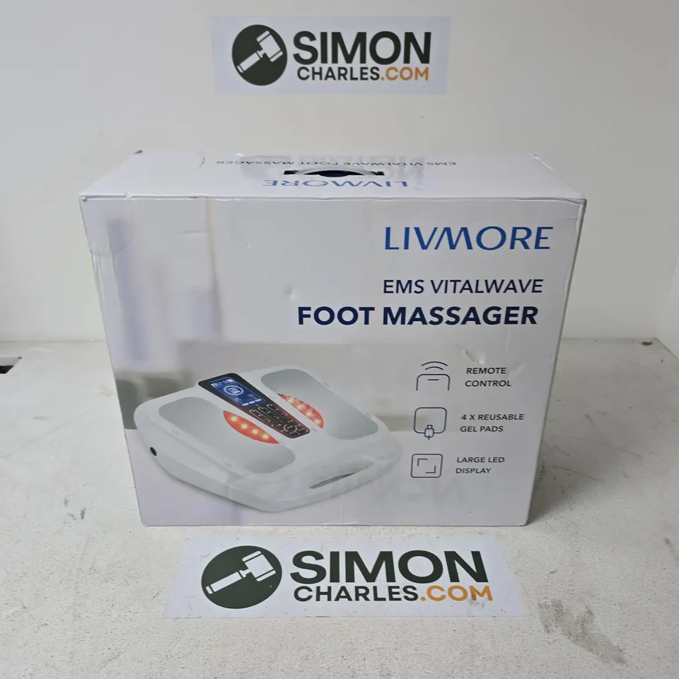 BOXED LIVMORE EMS VITALWAVE FOOT MASSAGER