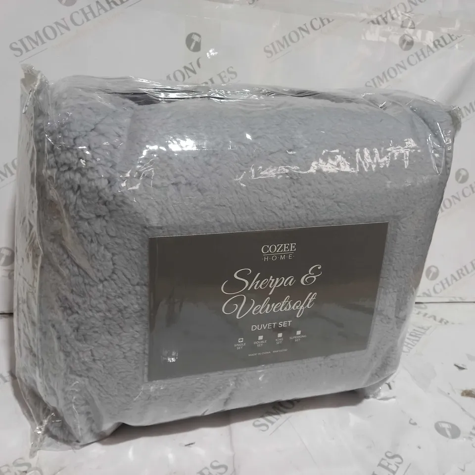 COZEE HOME VELVET SOFT DUVET SET DOUBLE