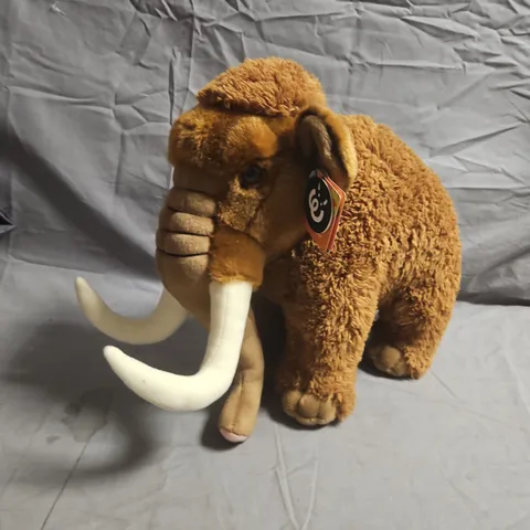 Living Nature Woolly Mammoth Plush Toy – Brown with Tags