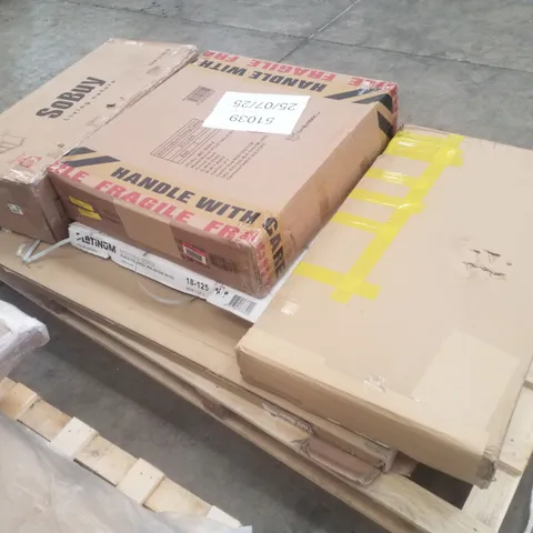 PALLET CONTAINING ASSORTED FLATPACK FURNITURE PARTS