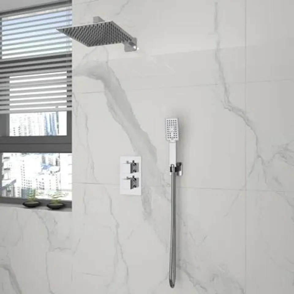 BOXED CONCEALED THERMOSTATIC SHOWER SET SYSTEM