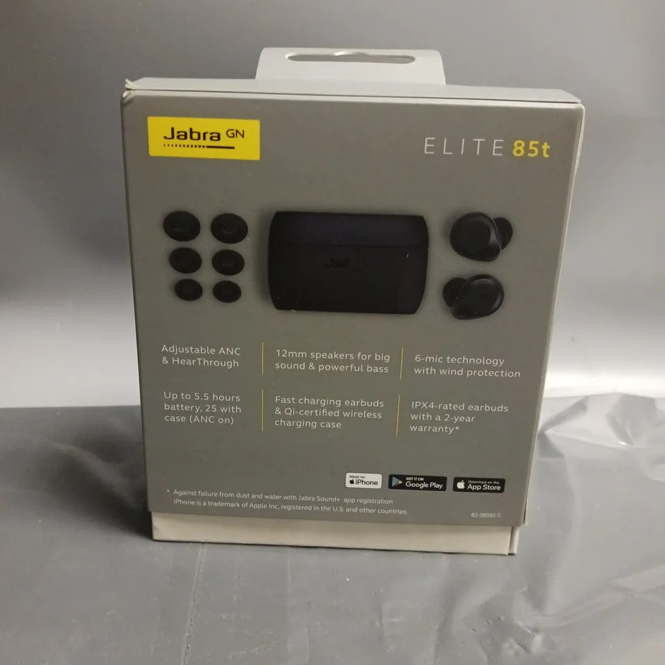 BOXED AND SEALED JABRA GN ELITE 85T EARBUDS WITH NOISE CANCELLATION