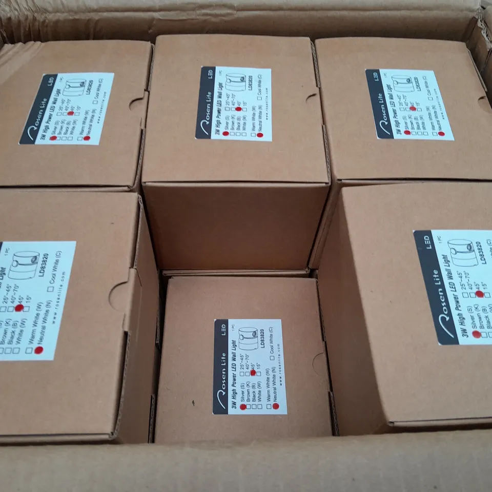 BOX OF 18 ROSEN LITE 3W HIGH POWER LED WALL LIGHT 