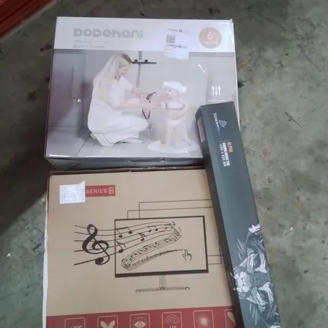 PALLET OF ASSORTED HOUSEHOLD GOODS AND PRODUCTS TO INCLUDE;BABY SHOWER, MONITOR, GAMING MOUSE PAD, SKATES, AIRFRYER AND OTHER ASSORTED ITEMS...