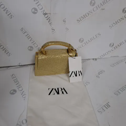ZARA JEWELLED YELLOW HANDBAG