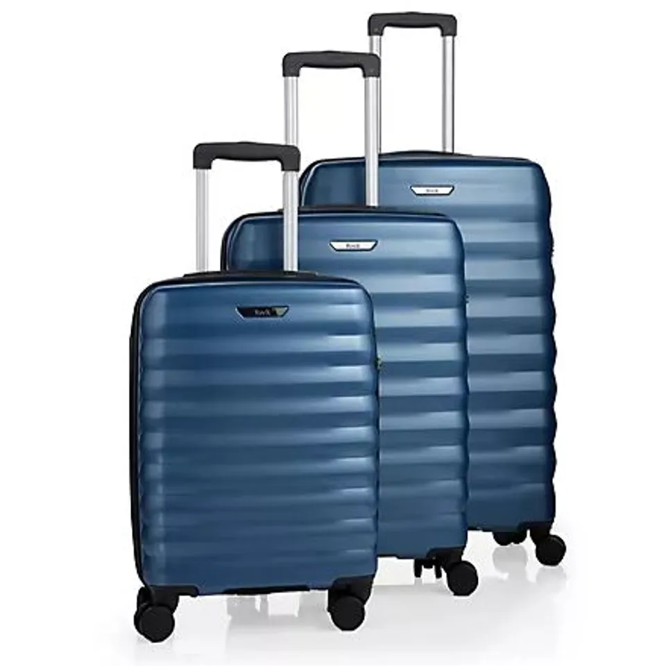 BOXED ROCK LUGGAGE BERLIN THREE PIECE SET