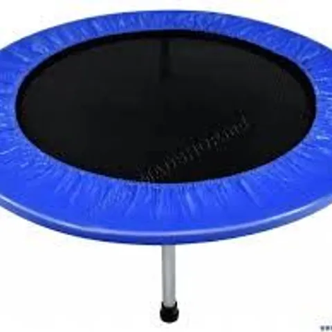 BOXED COSTWAY 38'' MINI FOLDING TRAMPOLINE PORTABLE RECREATIONAL FITNESS REBOUNDER - BLUE