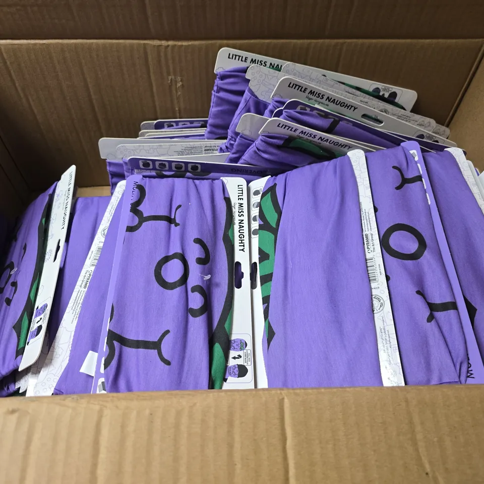 APPROXIMATELY 50 LITTLE MISS NAUGHTY FACE COVERINGS