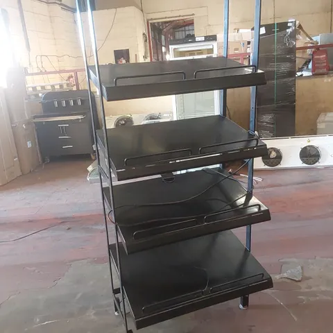 COMMERCIAL 4-SHELF FOOD DISPLAY UNIT