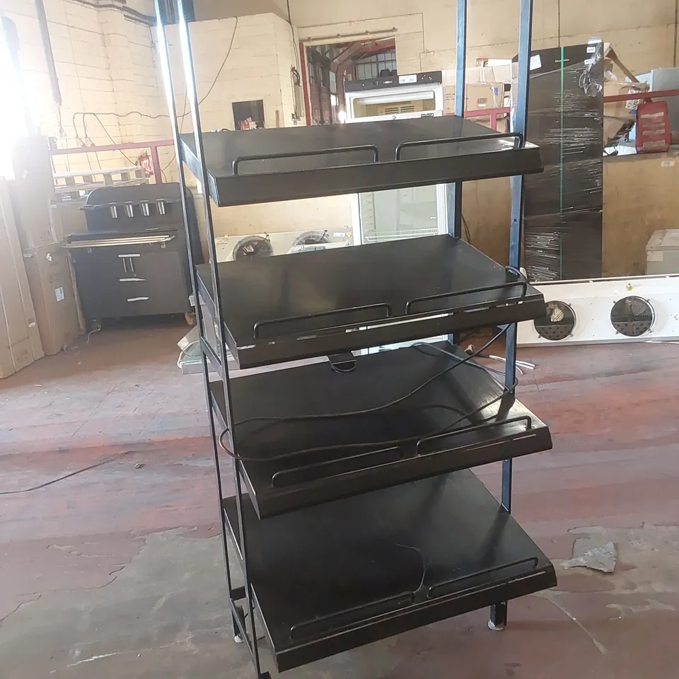 COMMERCIAL 4-SHELF FOOD DISPLAY UNIT
