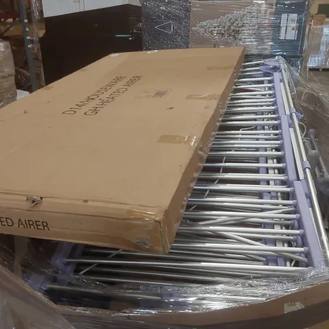 PALLET CONTAINING A VERY LARGE QUANTITY OF HEATED CLOTHES AIRERS