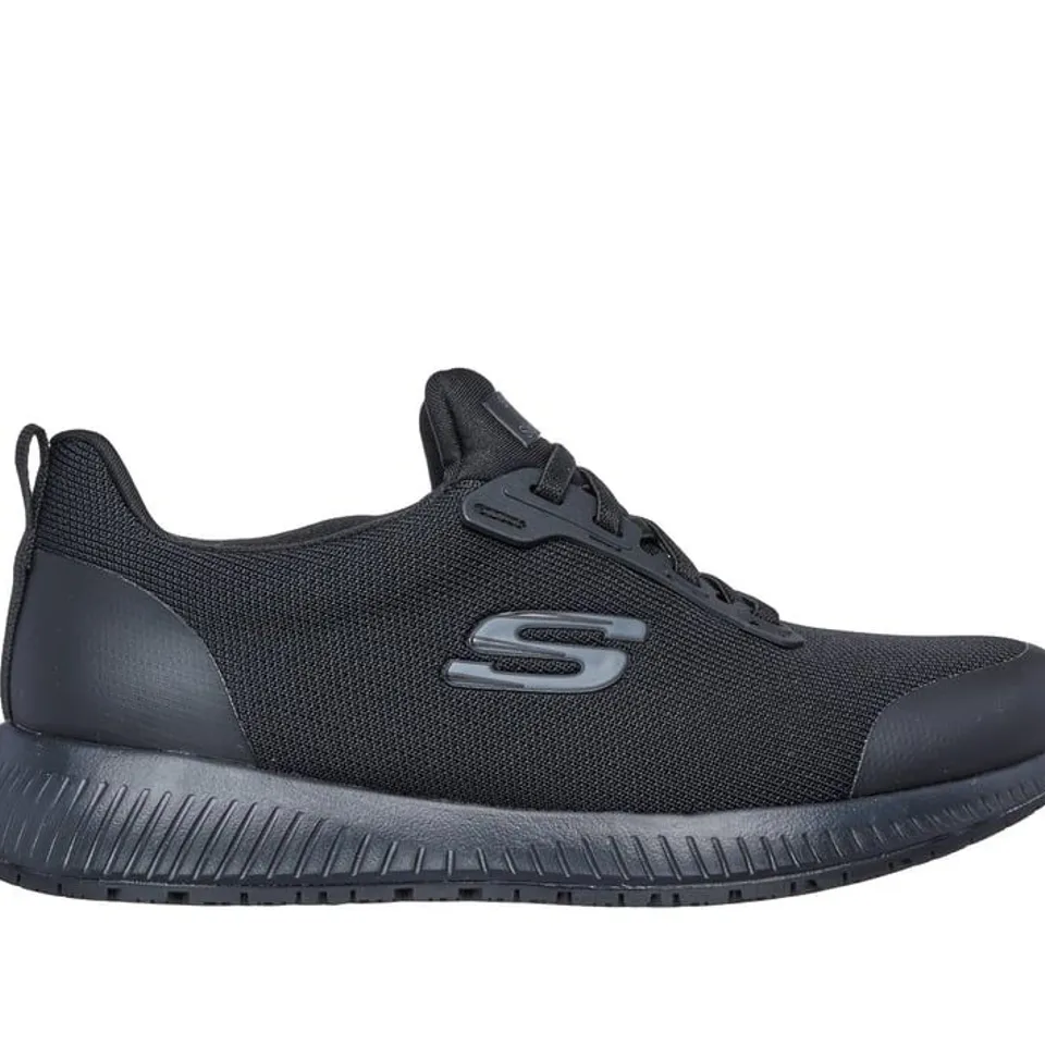 SKECHERS SQUAD BUNGEE SLIP RESISTANT WORK TRAINER SIZE 5