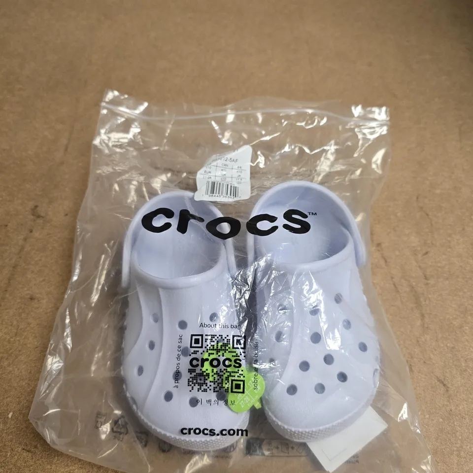PAIR OF KIDS CROCS - UK SIZE E10