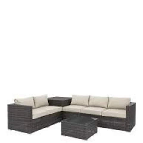 BOXED CORAL BAY 5 SEATER CORNER SOFA (2 BOXES)