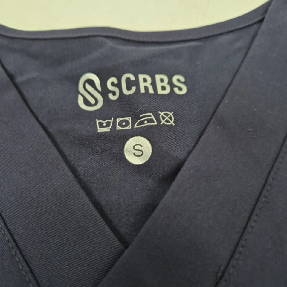 SCRBS NAVY SHORT-SLEEVE SHIRT WITH CHEST POCKET – SIZE S