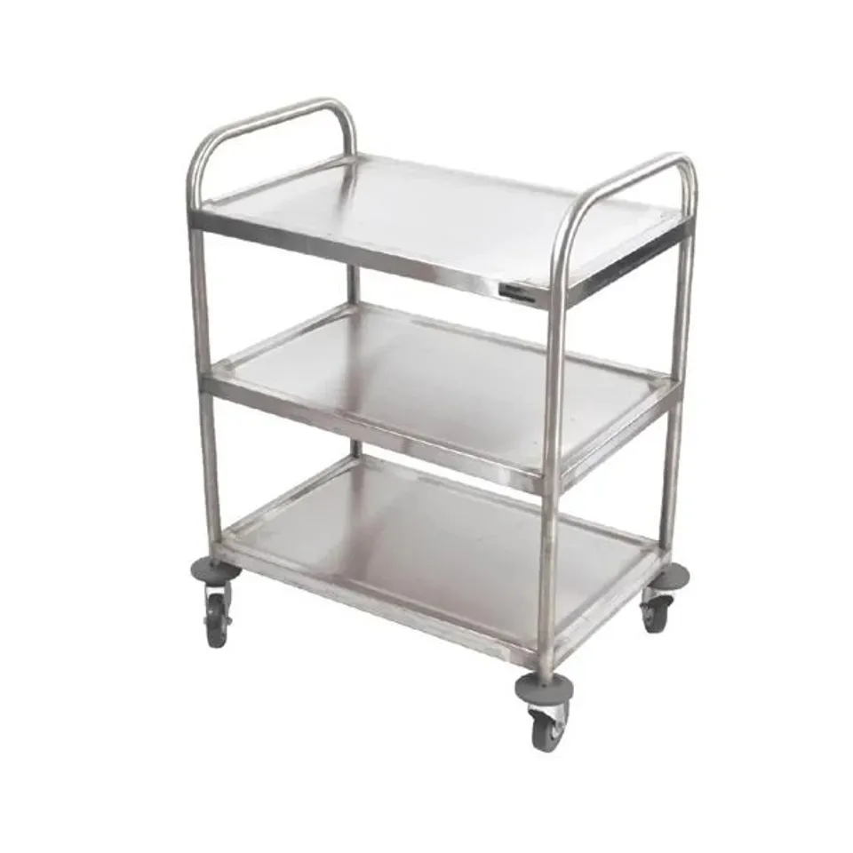 BOXED CRAVEN 3 TIER UNDERCOUNTER SERVING TROLLEY