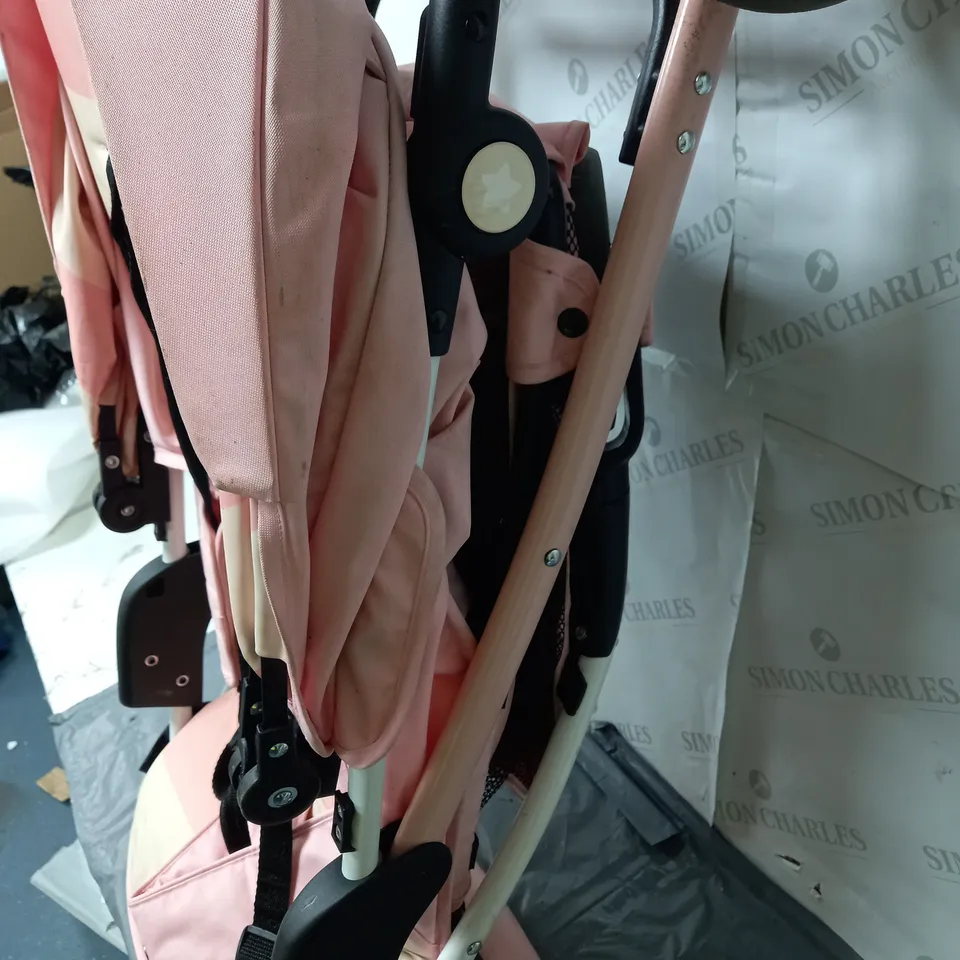 MY BABIIE BILLIE FAIERS MB30 PUSHCHAIR, PINK STRIPES- COLLECTION ONLY- RRP £155