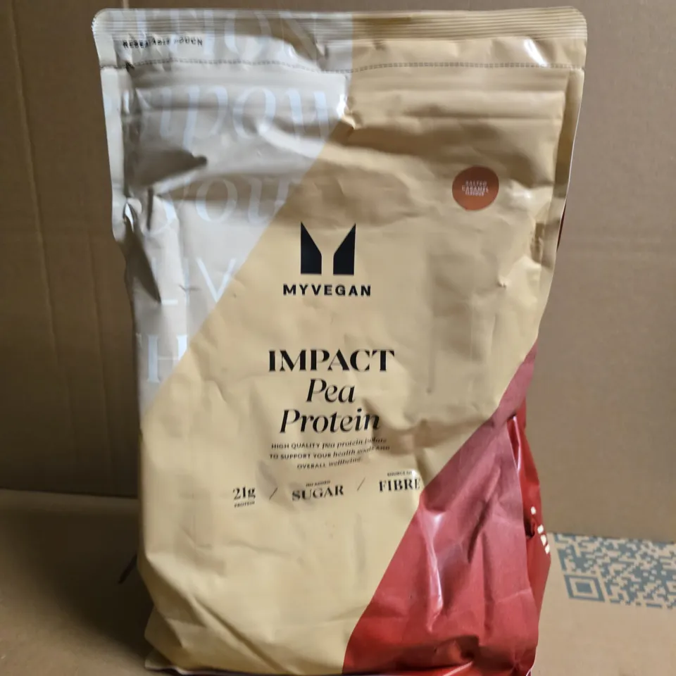 MYVEGAN IMPACT PEA PROTEIN POWDER - SALTED CARAMEL