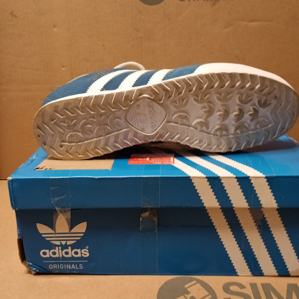 ADIDAS BECKENBAUER B34800 TRAINERS – BLUE SUEDE, UK 10