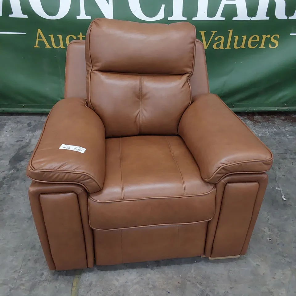 QUALITY BRITISH DESIGNER G PLAN HANNINGTON ARMCHAIR DALLAS TAN LEATHER 