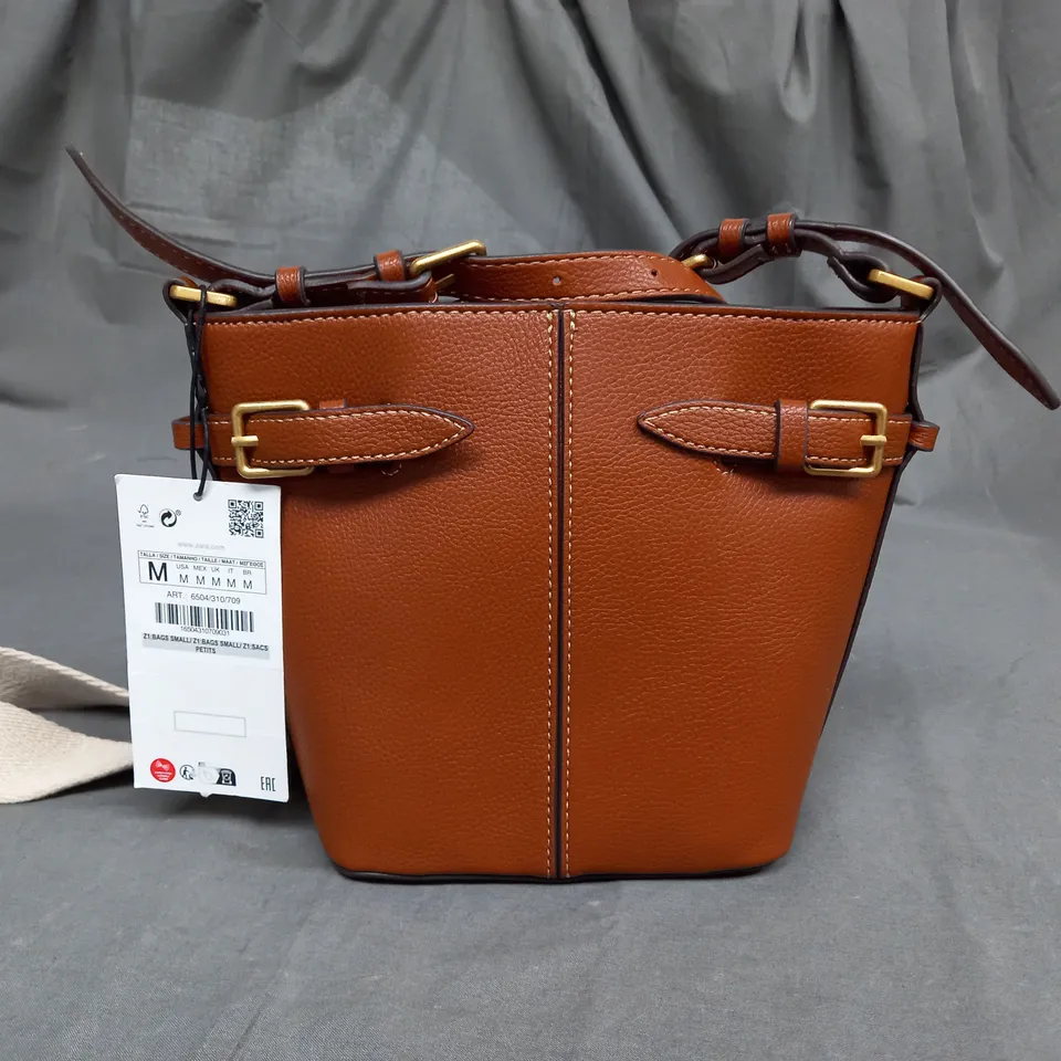 ZARA BROWN POUCH BAG 