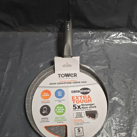 TOWER 25CM CERASTONE CREPE PAN 