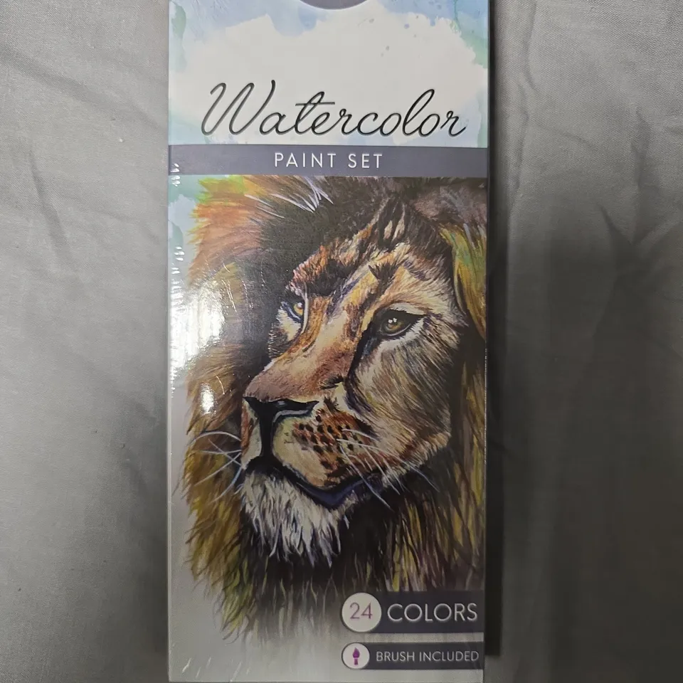 MozArt Watercolor Paint Set – 24 Colors, Brush Included APPROXIMATELY 10 PCS 