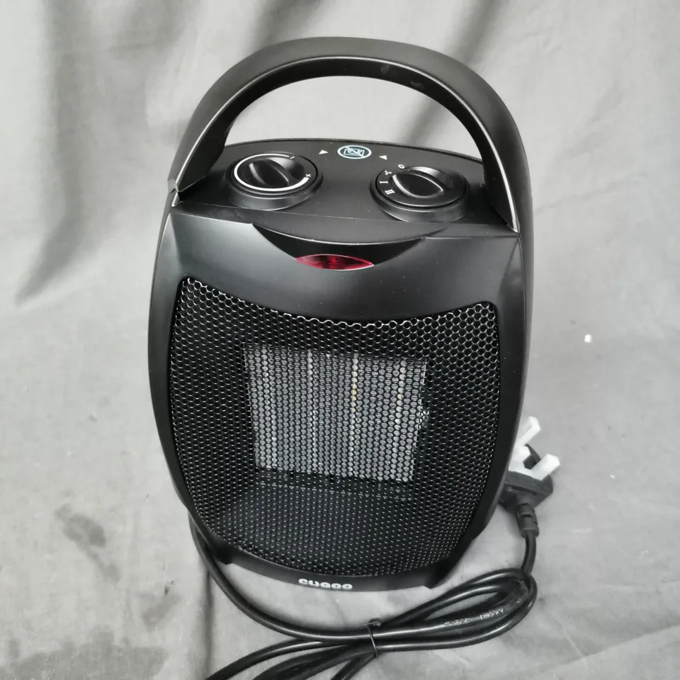 CUQOO HOME 2KW CERAMIC HEATER IN BLACK