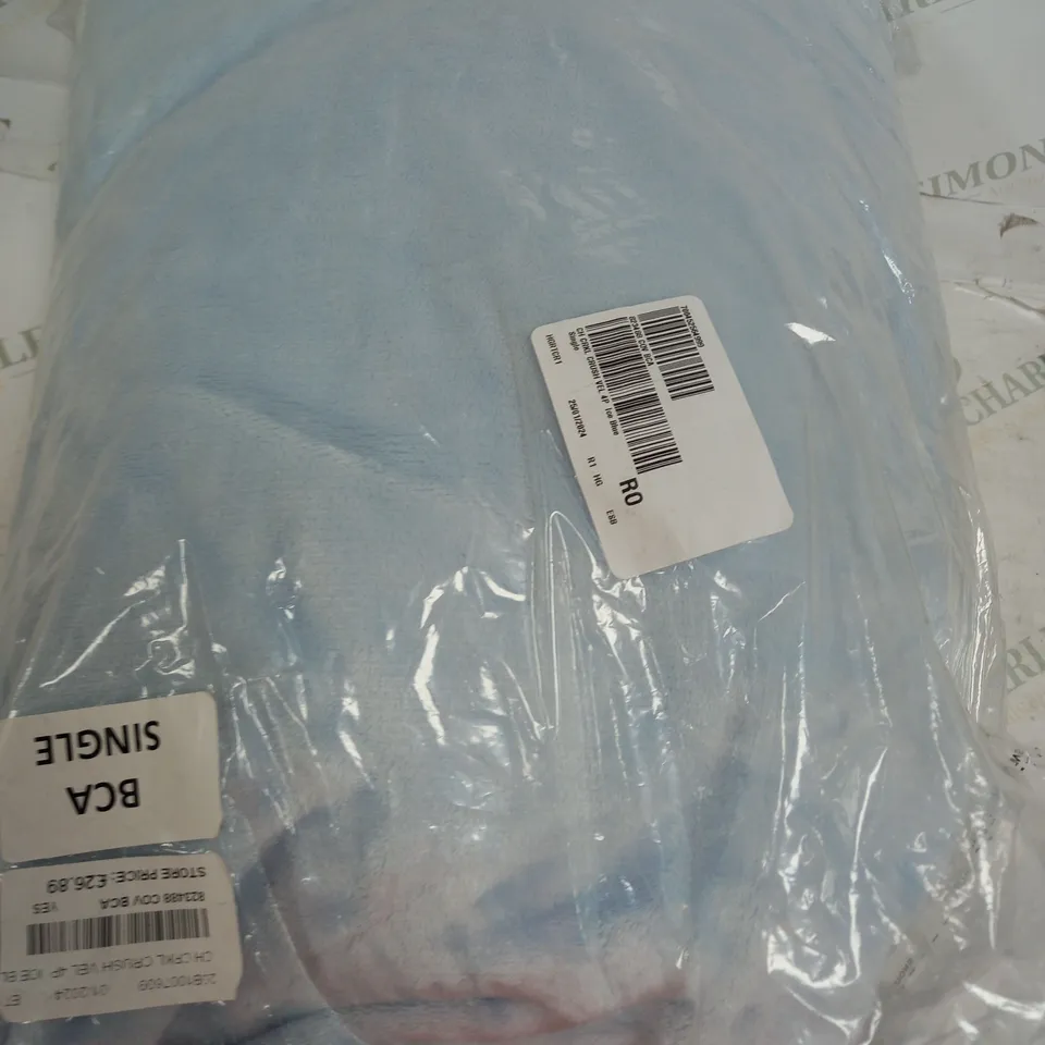 COZEE HOME CRINKLE CRUSHED VELVET & VELVETSOFT 4 PC DUVET SET