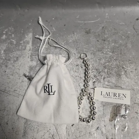 RALPH LAUREN WOMEN'S SILVER BALL STONE BRACELET
