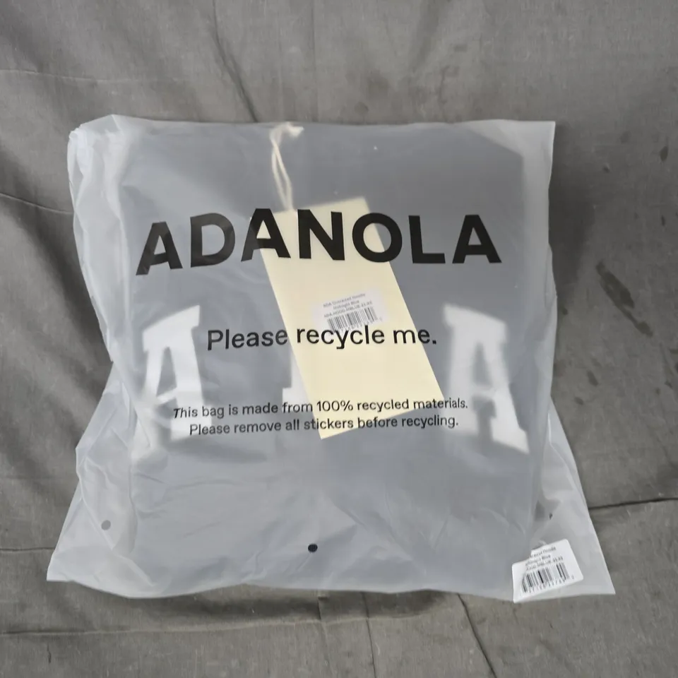 ADANOLA OVERSIZED HOODIE IN MIDNIGHT BLUE SIZE XS