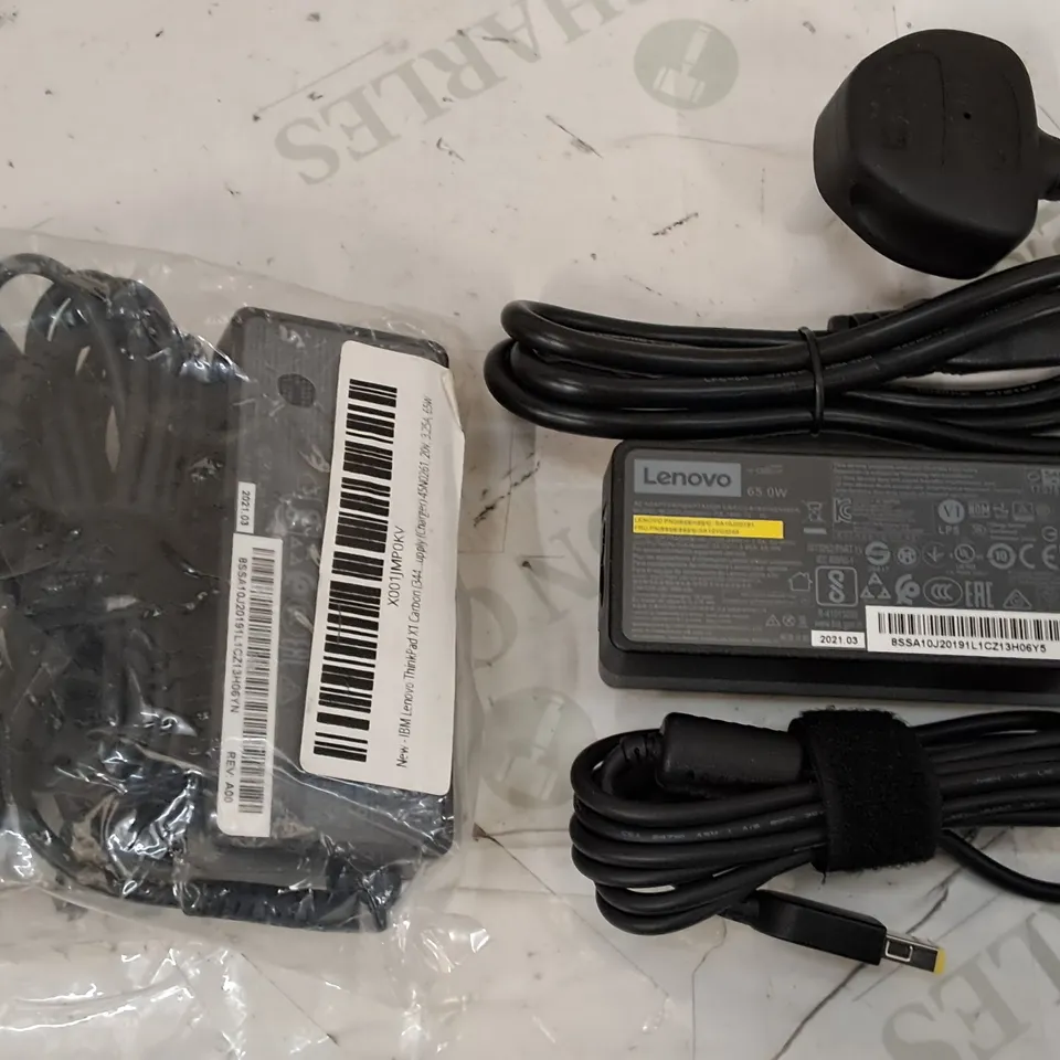 LOT OF 9 LENOVO 65W AC ADAPTERS