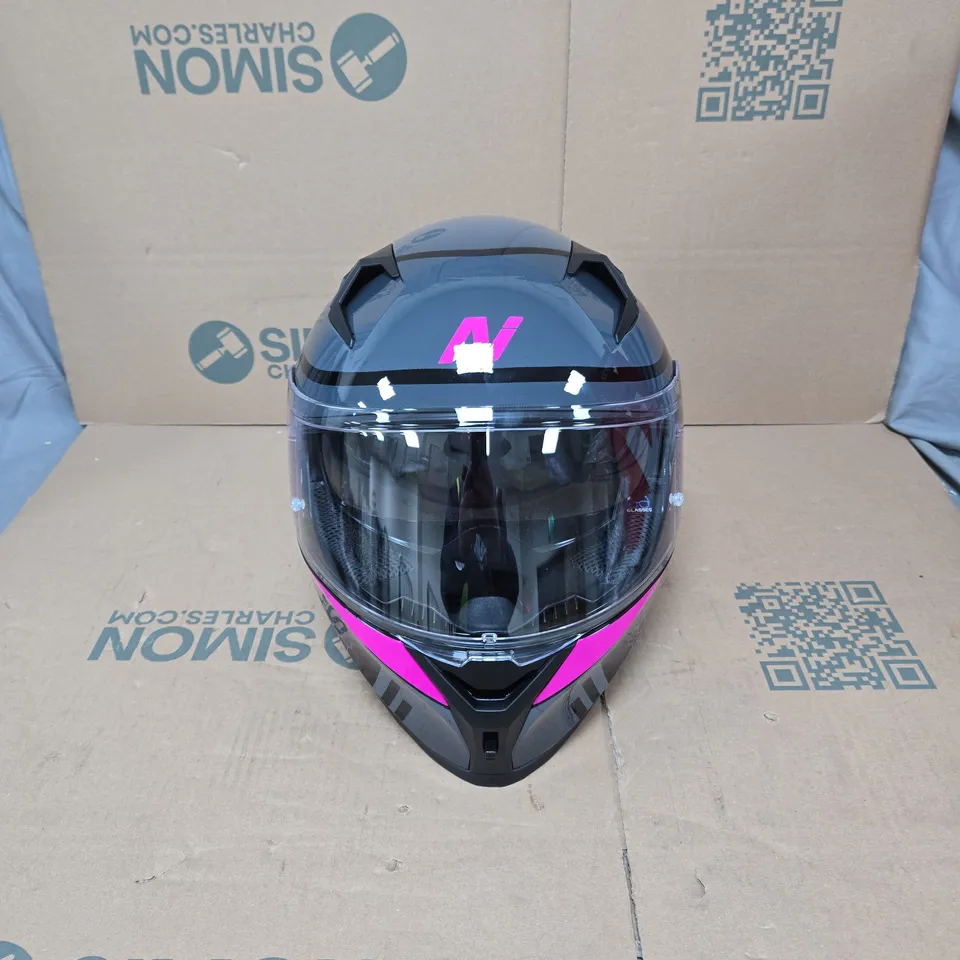 NITRO RACING BLACK/GUNMETAL/PINK SMALL HELMET N501 APEX BOXED WITH BAG/COVER